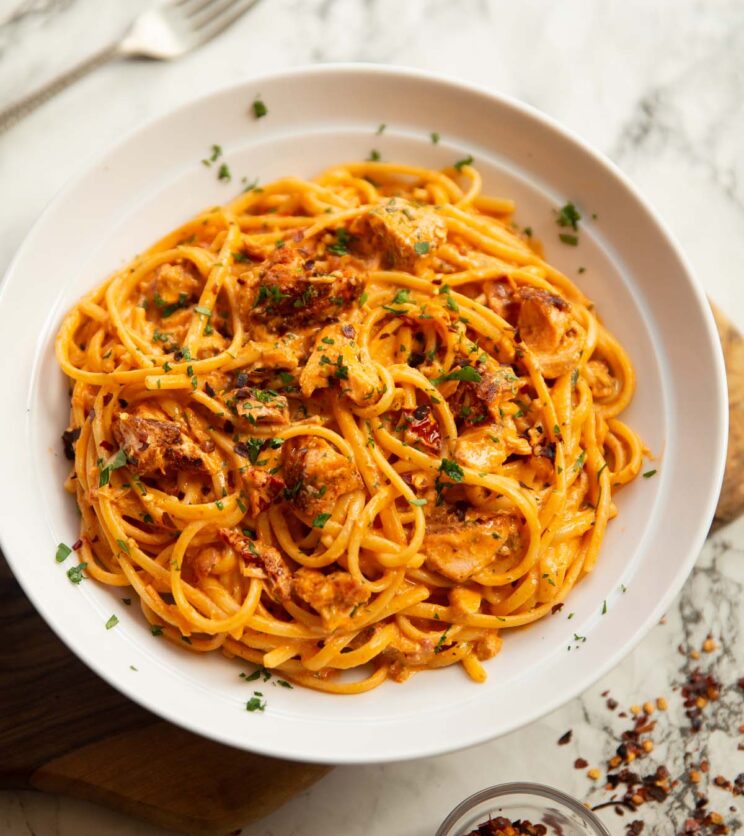 Spicy Salmon Pasta